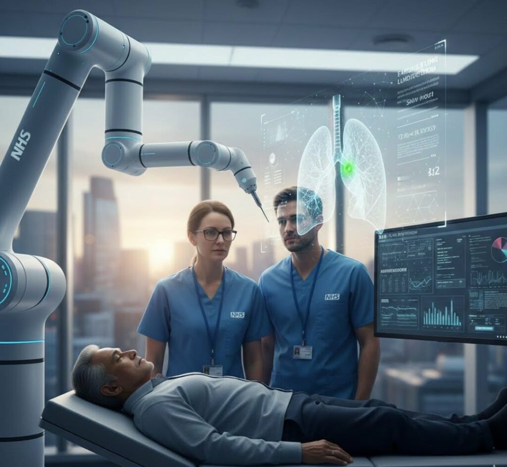 ആയിരക്കണക്കിന് ജീവനുകൾ ഇനി സുരക്ഷിതം; ശ്വാസകോശ കാൻസർ കണ്ടെത്താൻ അത്യാധുനിക AI പരീക്ഷണവുമായി NHS.