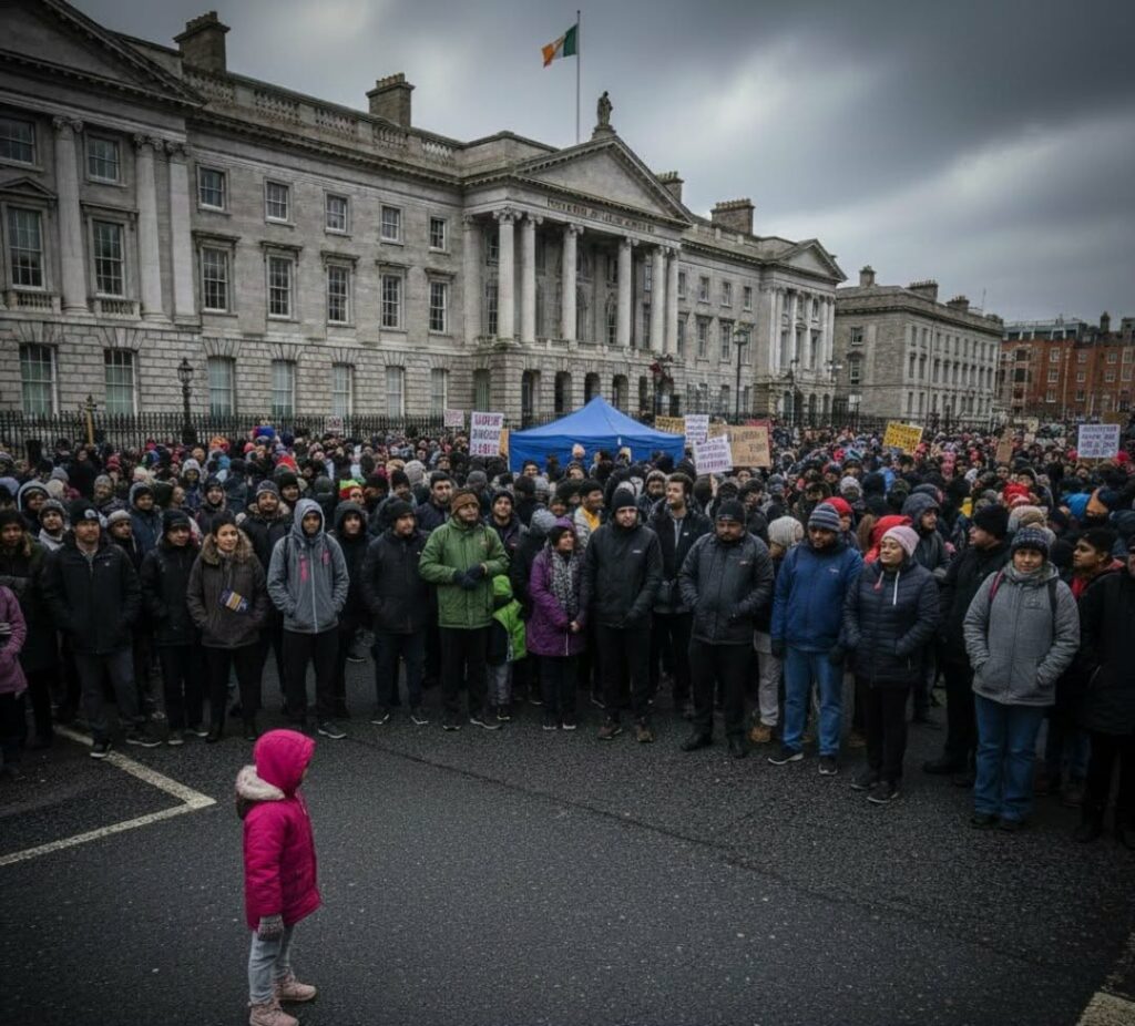 പണം നൽകിയാലും മടങ്ങില്ല! ഐറിഷ് സർക്കാരിനെ മുട്ടുകുത്തിച്ച് അഭയാർത്ഥി പ്രതിഷേധം.