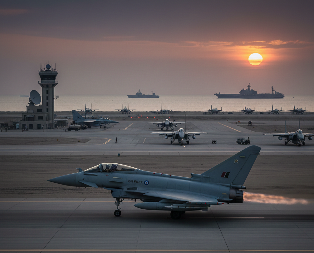 ഗൾഫ് മേഖലയിൽ യുദ്ധമേഘങ്ങൾ; അമേരിക്കയ്ക്ക് പിന്നാലെ ബ്രിട്ടീഷ് വ്യോമസേനയും വിന്യസിക്കപ്പെട്ടു.