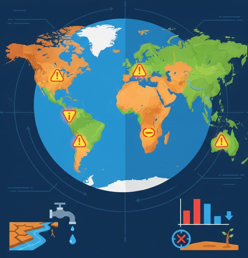 ലോകം ‘ജല പാപ്പരത്തത്തിലേക്ക്’: പകുതിയോളം വൻനഗരങ്ങളും കടുത്ത ജലക്ഷാമത്തിന്റെ പിടിയിൽ; ഡൽഹിയും ബീജിംഗും പട്ടികയിൽ.