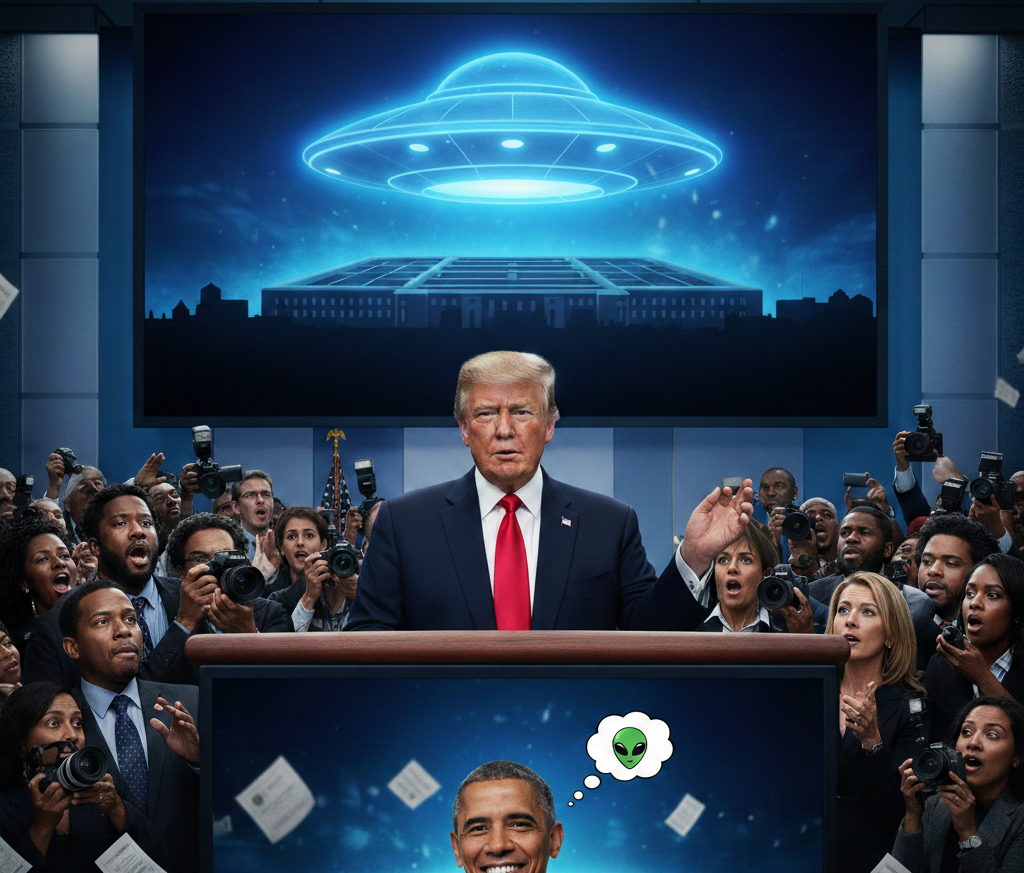 ഒബാമ പറഞ്ഞത് സത്യമോ? അന്യഗ്രഹജീവികളുടെ രഹസ്യം പരസ്യമാക്കാൻ ട്രംപ്! അമേരിക്കൻ രാഷ്ട്രീയത്തിൽ ഇനി ‘യൂണിവേഴ്സൽ’ പോരാട്ടം.