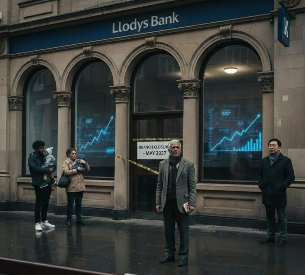 യുകെയിൽ ബാങ്കിങ് ശാഖകൾ കൂട്ടത്തോടെ അടച്ചുപൂട്ടുന്നു; ലോയ്ഡ്‌സ് ഗ്രൂപ്പ് 95 ബ്രാഞ്ചുകൾ കൂടി പിൻവലിക്കുന്നു.