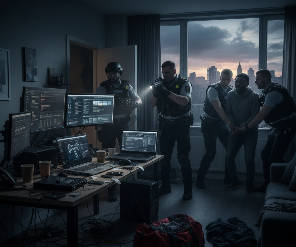 അയർലണ്ടിൽ ‘ബ്ലാക്ക് ആക്സ്’ സംഘത്തെ പിടികൂടാൻ വ്യാപക റെയ്ഡ്; സൈബർ തട്ടിപ്പ് സംഘങ്ങൾ വെട്ടിലായി.