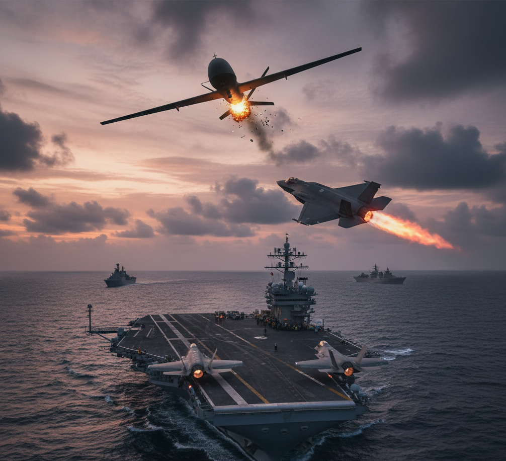 യുഎസ്എസ് എബ്രഹാം ലിങ്കണ് നേരെ വന്ന ഷഹെദ് ഡ്രോൺ തകർത്തു; യുഎസ്-ഇറാൻ ബന്ധം കൂടുതൽ വഷളാകുന്നു.