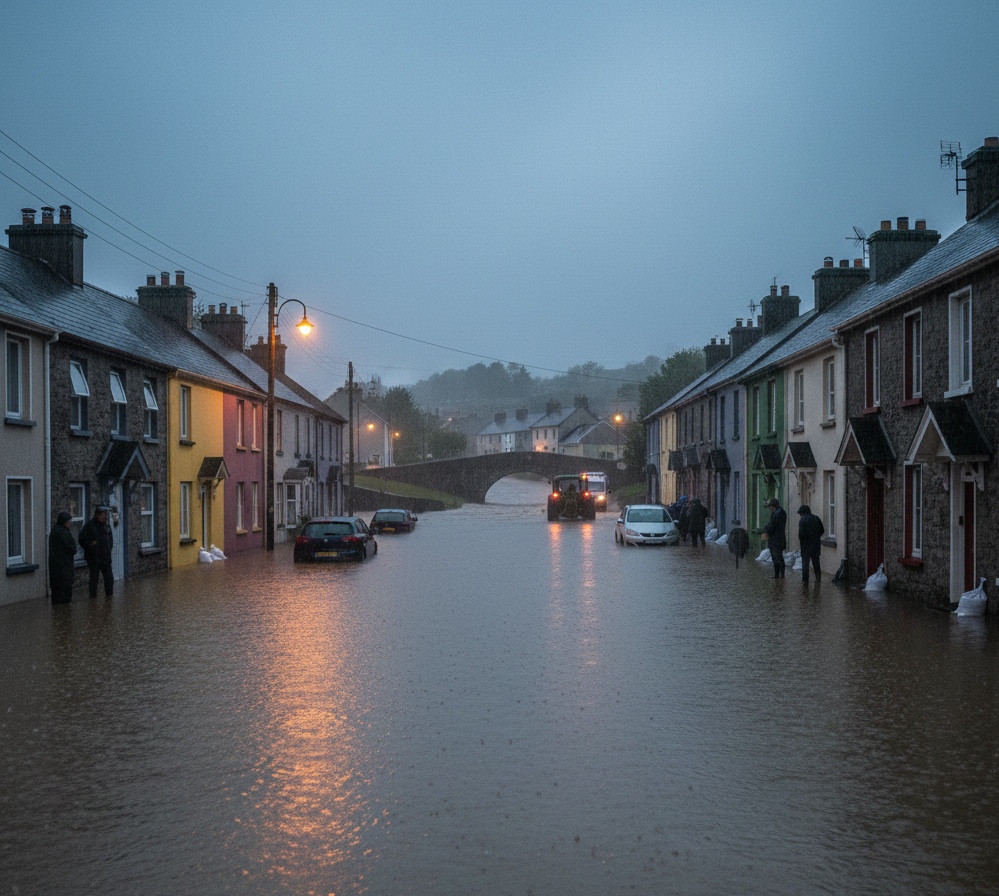 അയർലണ്ടിൽ മഴയും വെള്ളപ്പൊക്ക ഭീഷണിയും തുടരുന്നു; ഡബ്ലിനിലും വിക്ലോയിലും അതീവ ജാഗ്രത.