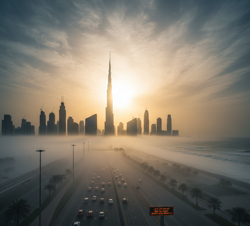 യുഎഇയിൽ ചൂടേറുന്നു; 34 ഡിഗ്രി വരെ താപനില ഉയരാം, ഒപ്പം മൂടൽമഞ്ഞ് മുന്നറിയിപ്പും.