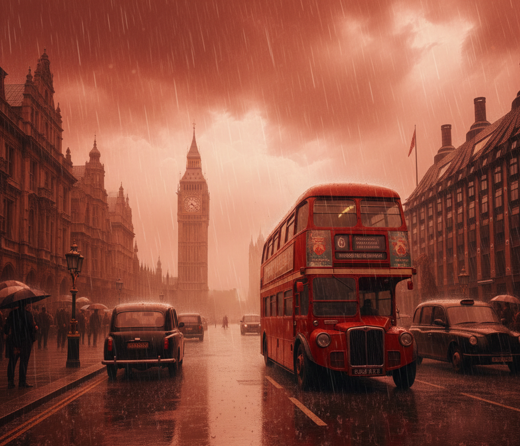 മഞ്ഞുവീഴ്ചയ്ക്ക് പിന്നാലെ ബ്രിട്ടനിൽ ചുവപ്പ് മഴ; സഹാറൻ പൊടിക്കാറ്റ് യുകെയിലേക്ക്.