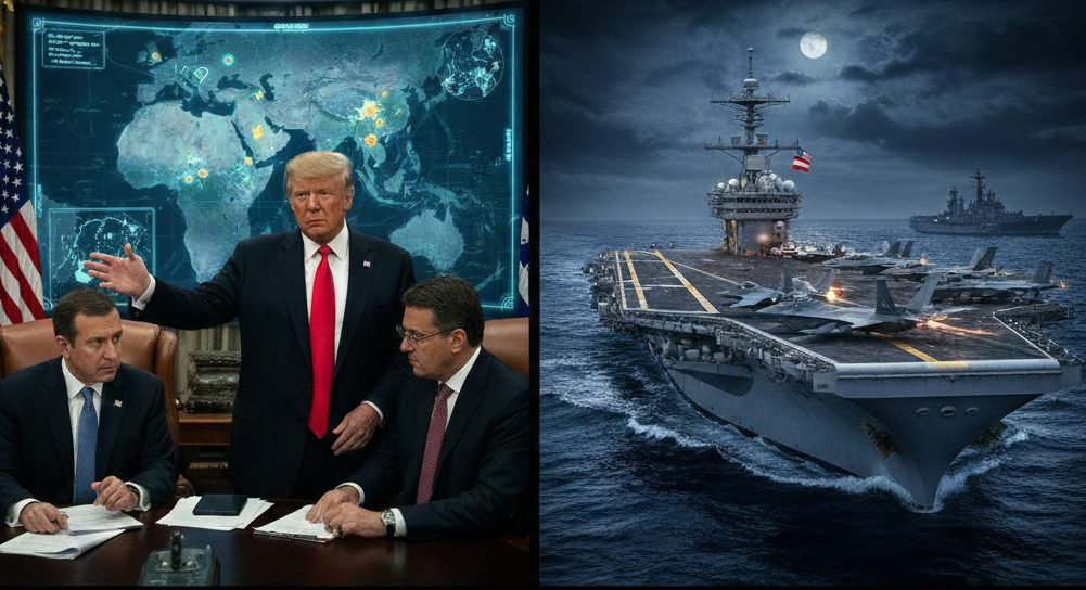 ഇറാനെ തകർക്കാൻ ട്രംപ്? മിഡിൽ ഈസ്റ്റിൽ യുദ്ധകാഹളം; വിമാനവാഹിനിക്കപ്പലുകൾ സജ്ജം.