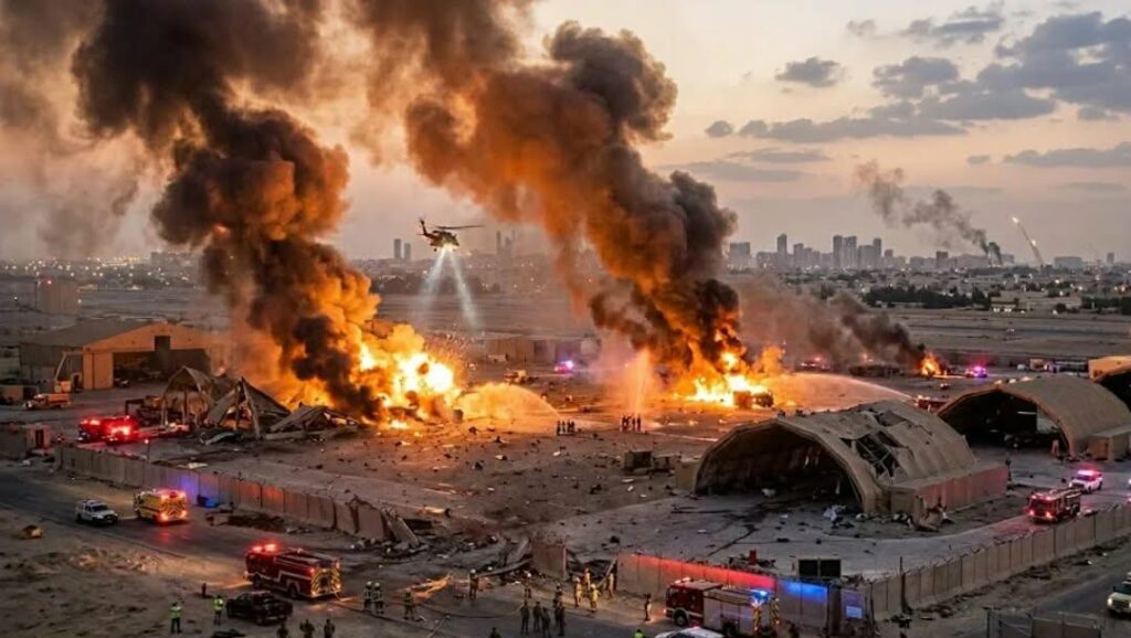 യുഎസ് താവളങ്ങൾ ലക്ഷ്യമിട്ട് ഇറാന്റെ കടന്നാക്രമണം; വ്യോമപാതകൾ അടച്ചു, വിമാനങ്ങൾ റദ്ദാക്കി: ലോകം മുൾമുനയിൽ.