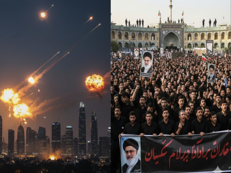 പശ്ചിമേഷ്യ യുദ്ധമുനമ്പിൽ: ഖമേനിയുടെ വധത്തിന് പ്രതികാരമായി ഇസ്രായേലിനും ഗൾഫ് നഗരങ്ങൾക്കും നേരെ ഇറാന്റെ മിസൈൽ വർഷം.