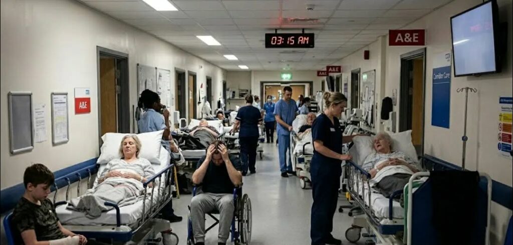 എൻഎച്ച്എസ് ആശുപത്രികളിൽ ദുരിതക്കാഴ്ച: കിടക്കയ്ക്കായി വരാന്തകളിൽ കാത്തിരുന്നത് അരലക്ഷത്തിലേറെ രോഗികൾ.