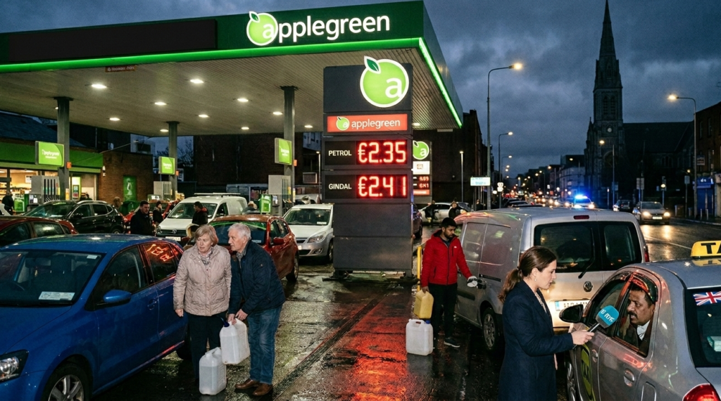 അയർലണ്ടിനെ ഞെട്ടിച്ച് ഇന്ധനക്കൊള്ള: യുദ്ധത്തിന്റെ മറവിൽ പമ്പുകളിൽ വൻ വിലക്കയറ്റം; അന്വേഷണത്തിന് ഉത്തരവിട്ട് സർക്കാർ.